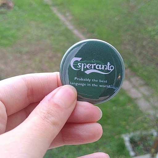 Pins - Esperanto probably the best language in the world"